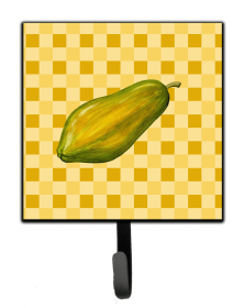 Whole Papaya on Basketweave Basketweave / Food Themed Leash or Key Holder