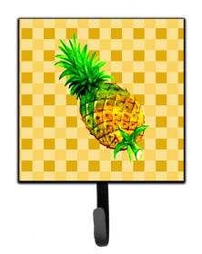 Whole Pineapple on Basketweave Basketweave / Food Themed Leash or Key Holder