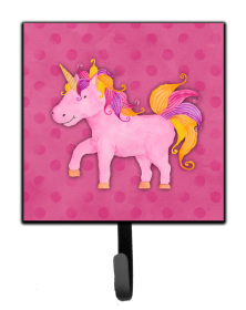 Unicorn Watercolor Cartoon Art Themed Watercolor Leash or Key Holder