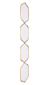 Four Hex Mirror Gold