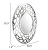 Reef Round Mirror Aluminum
