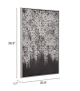 Industry Canvas Wall Art Silver & Black