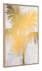 Gulf Fern Canvas Wall Art Gold & White