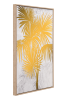 Gulf Fern Canvas Wall Art Gold & White
