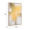 Gulf Fern Canvas Wall Art Gold & White