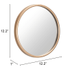 Small Ogee Mirror Gold