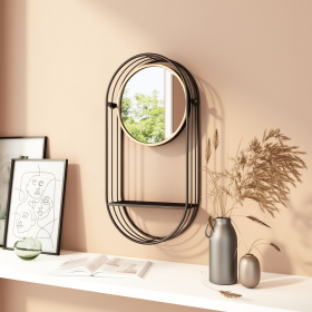 Saroni Mirror Shelf Gray