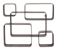 Reza Wall Shelf Antique Gray