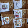 Halloween Tray / Spooky Tray Throw Pillow 16x16 Throw Pillow