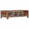 Coffee Table Gray 39.4"x19.7"x11.8" Solid Sheesham Wood