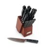 Farberware Edgekeeper 21-piece Forged Tripe-Riveted Knife Block Set with Built-in Sharpener