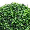 Artificial Boxwood Plants 2 pcs with Pots Ball Shaped Green 12.6"