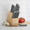 Farberware Triple Riveted Knife Block Set 15-piece in Grey