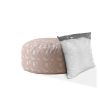 Indoor BUSTER Blush Round Zipper Pouf - Cover Only - 24in dia x 20in tall