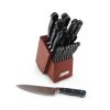 Farberware Edgekeeper 21-piece Forged Tripe-Riveted Knife Block Set with Built-in Sharpener