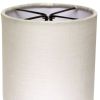 Drum Chandelier Lampshade with Double Flame Clip, Snow (Set of 6)