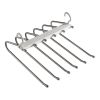 Durable Clothes Hangers Stainless Steel, 6 Tiers For Hanging Trousers and Organizer Clothing, Multifunctional Foldable Anti-slip Hangers
