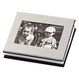 Frame Cover Album, Holds 100 4" X 6" (Color: Nickel Plated)