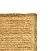Hand Braided Jute Rug Natural / Pink Rectangle 24"X40"