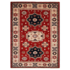 Rugsotic Carpets Hand Knotted Afghan Wool And Silk  Area Rug Oriental Kazak