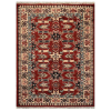 Rugsotic Carpets Hand Knotted Afghan Wool And Silk  Area Rug Oriental Kazak