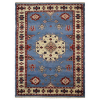 Rugsotic Carpets Hand Knotted Afghan Wool And Silk  Area Rug Oriental Kazak