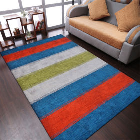 Rugsotic Carpets Hand Knotted Loom Silk Area Rug (Color: Multicolor, size: 5'x8')