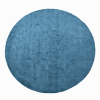 Rugsotic Carpets Hand Knotted Loom Silk Mix 10'x10' Round Area Rug Solid