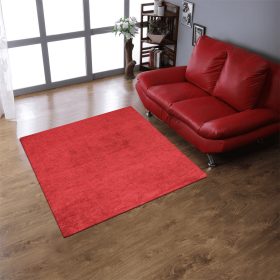 Rugsotic Carpets Hand Knotted Loom Silk Mix 10'x10' Square Area Rug (Color: Red1, size: 10'x10')