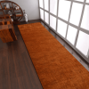 Rugsotic Carpets Hand Knotted Loom Silk Mix Runner Area Rug