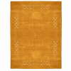 Rugsotic Carpets Hand Knotted Loom Silk Mix Area Rug Contemporary