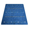 Rugsotic Carpets Hand Knotted Loom Silk Mix Area Rug Contemporary