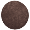 Rugsotic Carpets Hand Knotted Loom Wool Round Area Rug Solid