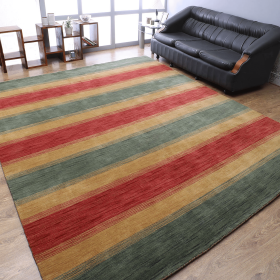 Rugsotic Carpets Hand Knotted Loom Wool Area Rug Contemporary (Color: Green Gold, size: 9'x12')
