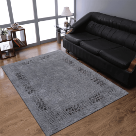 Rugsotic Carpets Hand Knotted Loom Wool Area Rug Contemporary (Color: light blue, size: 9'x12')