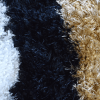 Rugsotic Carpets Hand Tufted Shag Polyester Round Area Rug Geometric