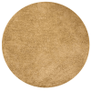 Rugsotic Carpets Hand Tufted Shag Polyester Round Area Rug Solid