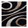 Rugsotic Carpets Hand Tufted Shag Polyester Square Area Rug Geometric