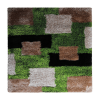Rugsotic Carpets Hand Tufted Shag Polyester Square Area Rug Geometric