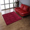 Rugsotic Carpets Hand Tufted Shag Polyester Square Area Rug Solid