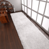 Rugsotic Carpets Hand Tufted Shag Polyester Runner Area Rug Solid