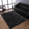 Rugsotic Carpets Hand Tufted Shag Polyester Area Rug Solid