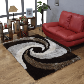 Rugsotic Carpets Hand Tufted Shag Polyester Area Rug Contemporary (Color: Multicolor, size: 4'x6')
