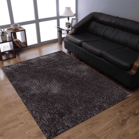 Rugsotic Carpets Hand Tufted Shag Polyester Area Rug Solid (Color: Light Brown, size: 4'x6')