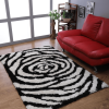 Rugsotic Carpets Hand Tufted Shag Polyester Area Rug Floral