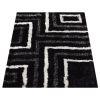 Rugsotic Carpets Hand Tufted Shag Polyester Area Rug Geometric