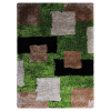 Rugsotic Carpets Hand Tufted Shag Polyester Area Rug Geometric