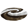 Rugsotic Carpets Hand Tufted Shag Polyester Round Area Rug Contemporary