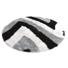 Rugsotic Carpets Hand Tufted Shag Polyester Round Area Rug Contemporary