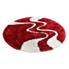 Rugsotic Carpets Hand Tufted Shag Polyester Round Area Rug Contemporary